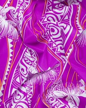 Polynesian fabric VAI Purple - Tissushop